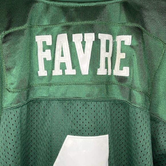 REEBOK AUTHENTIC BRETT FAVRE NEW YORK JETS JERSEY FTL-04-196 - Picture 4 of 6
